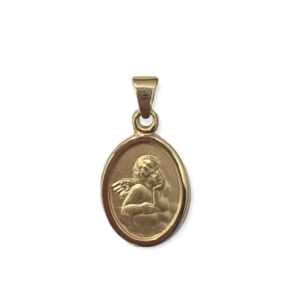 Schutzengel Anhänger Schmuckgeschenk zur Taufe, Erstkommunion oder Firmung Artikelnummer 15319.