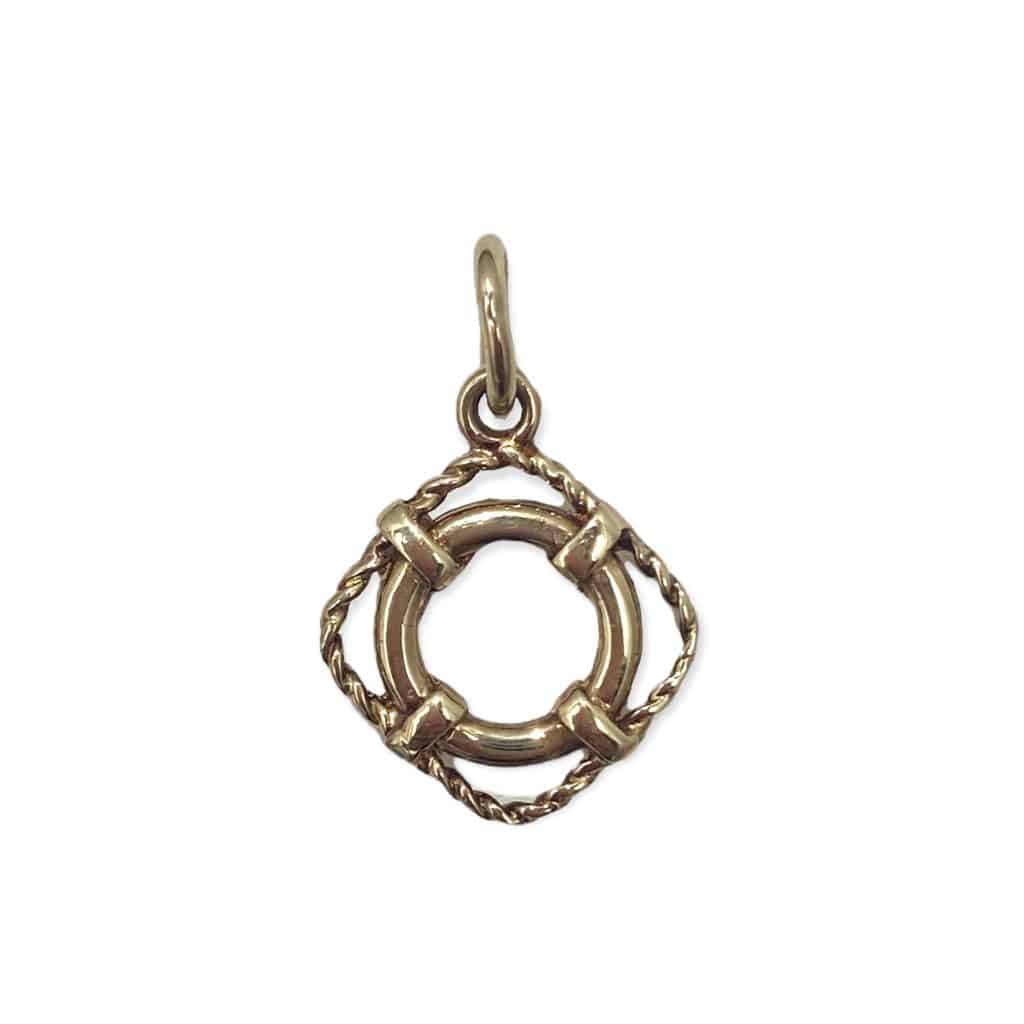 Rettungsring Anhänger 585 Gelbgold, Juwelier Brandstetter Wien Goldanhänger Produktbild