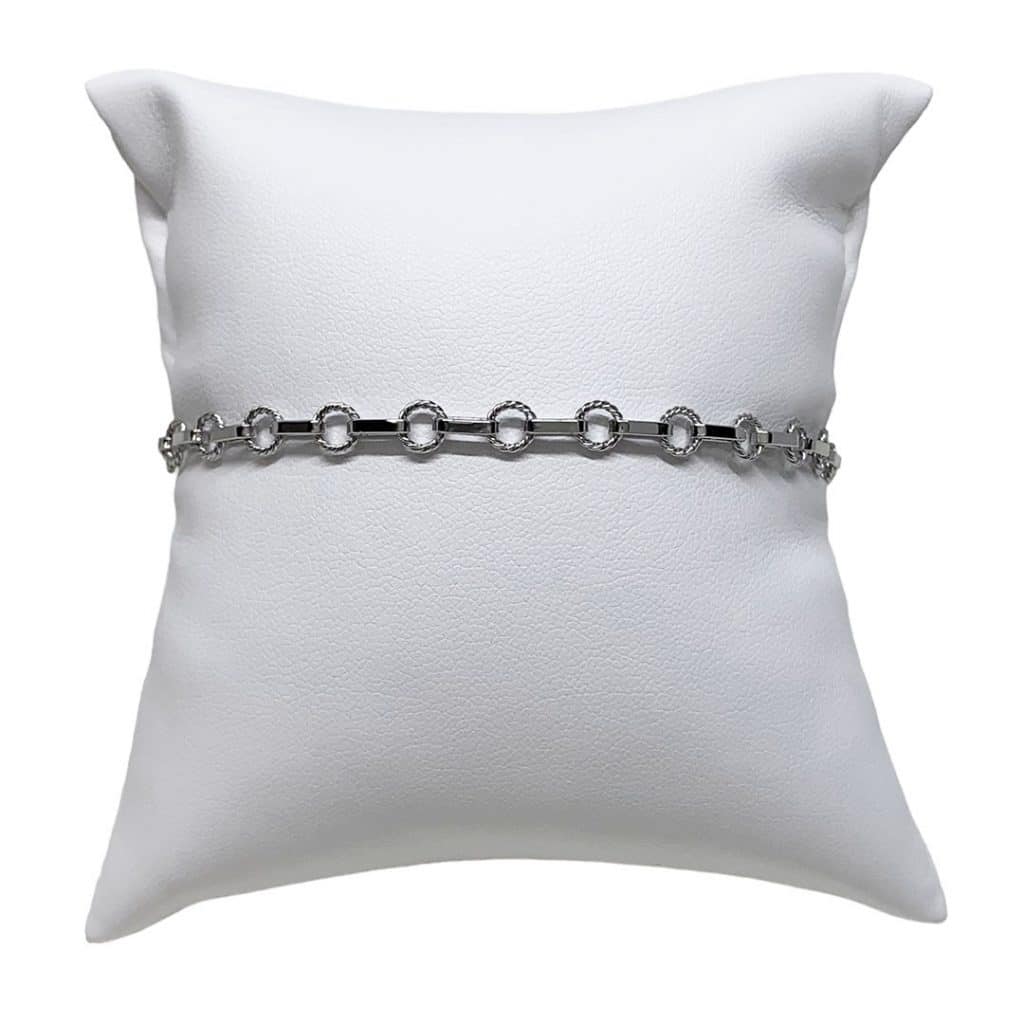 Bettelarmband aus Weißgold, Schmuck-Geschenke, Produktfoto 7718