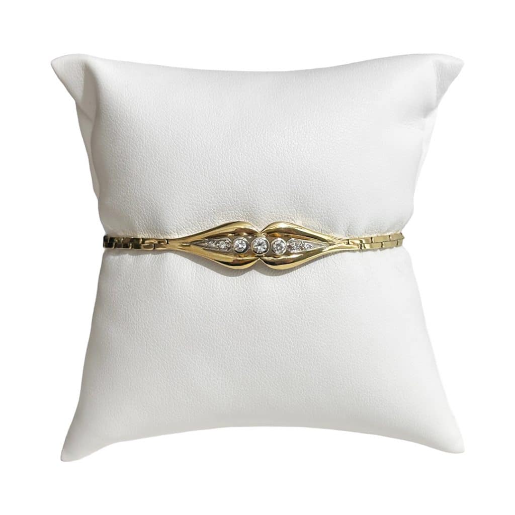 Gelbgold Goldarmband mit Diamanten Diamantarmbänder von Juwelier Brandstetter in Wien