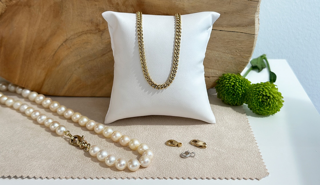 Titelbild Kettenverschlüsse Reparatur und Austausch Juwelier Brandstetter Wien