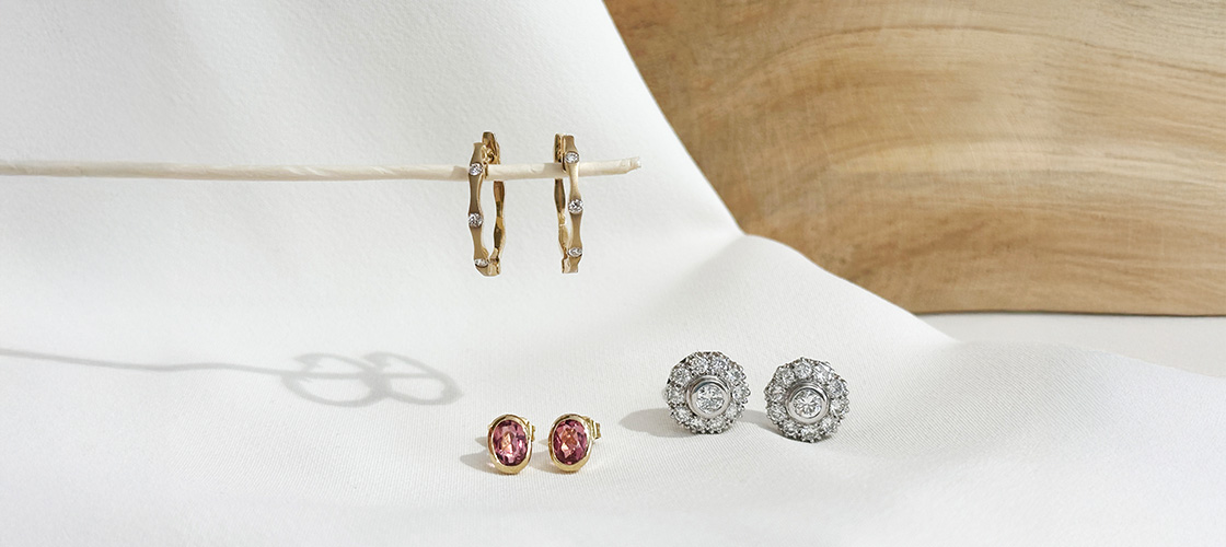 Ohrschmuck aus Gold von Juwelier Brandstetter Wien